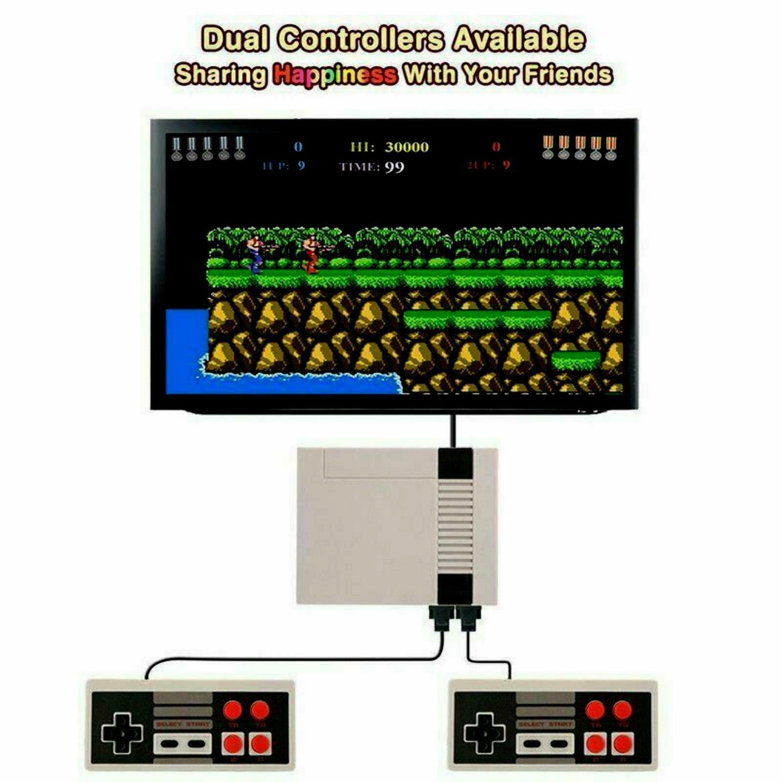MINI CONSOLE GIOCHI ANNI 80/90 CLASSIC RETRO 2 CONTROLLER 620 In 1 - immagine 2