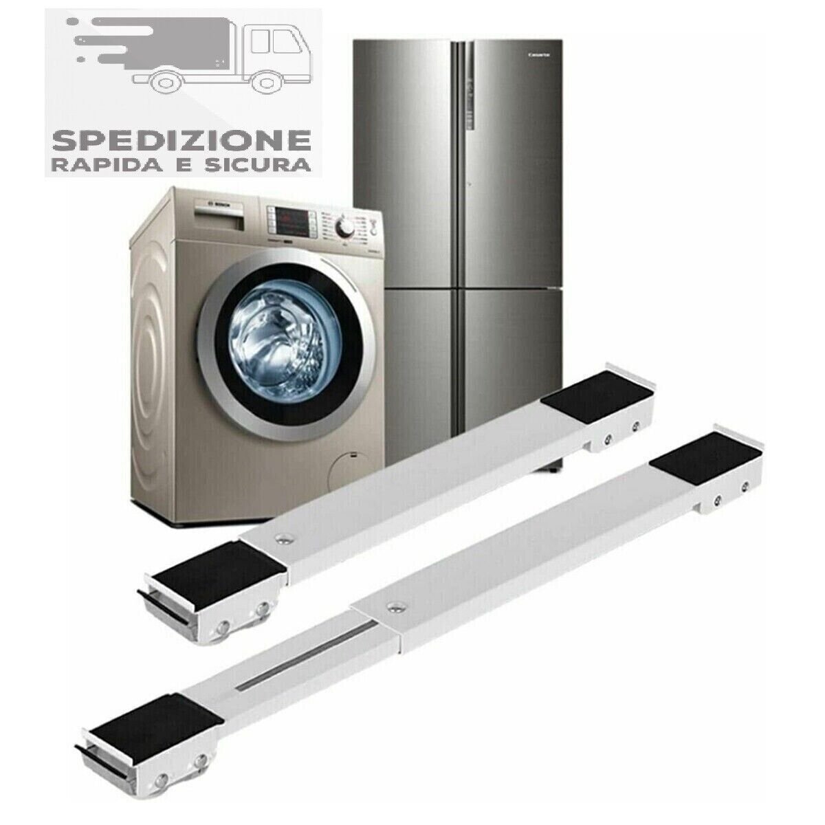 SUPPORTO PER TRASPORTO ELETTRODOMESTICI FRIGORIFERO LAVATRICE BASE CON RUOTE